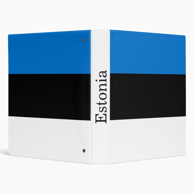 Estonia Flag 3 Ring Binder (Background)