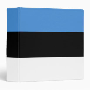 Estonia Flag 3 Ring Binder
