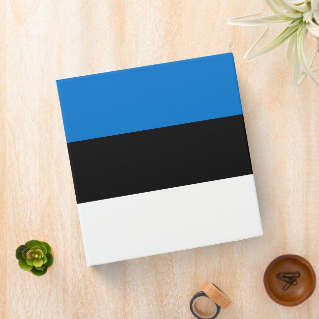 Estonia flag 3 ring binder (In Situ)