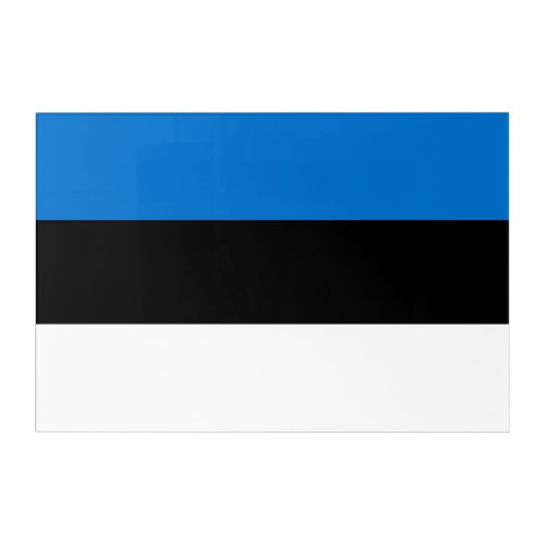 Estonia flag acrylic print