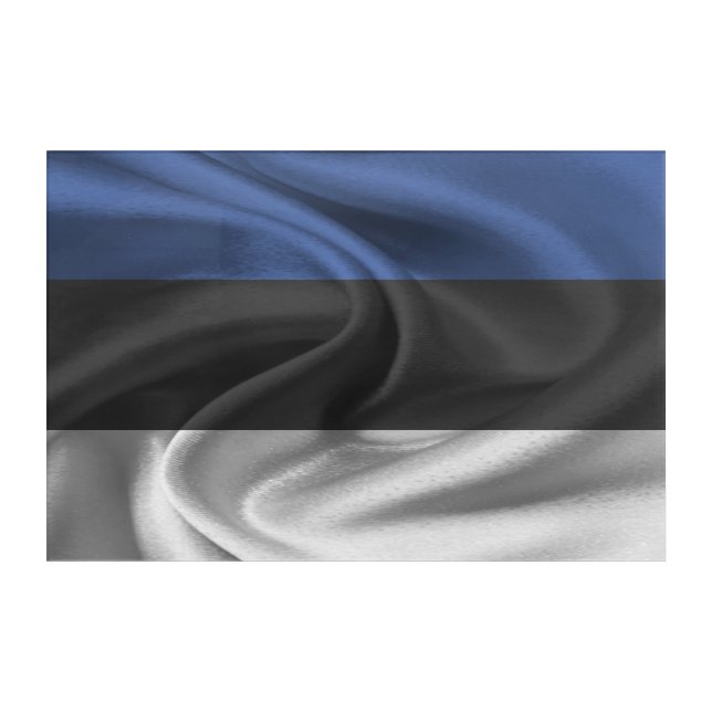Estonia Flag Acrylic Print (Front)