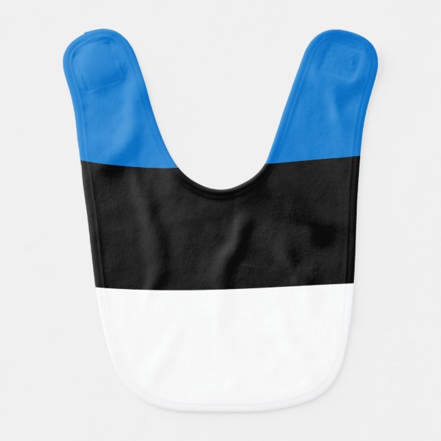Estonia flag baby bib (Front)