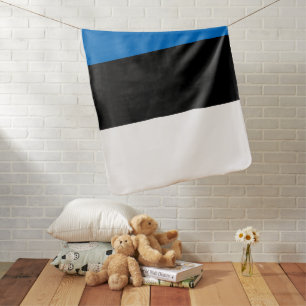 Estonia flag baby blanket