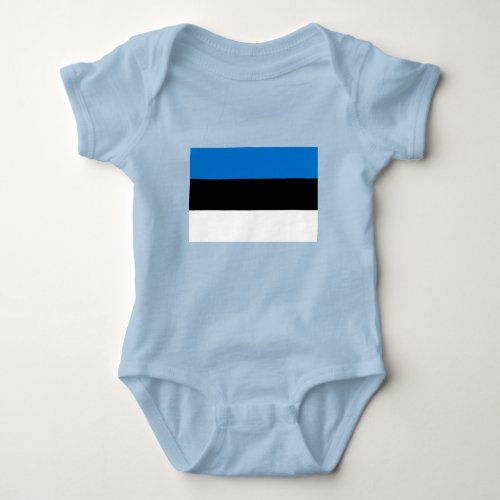 Estonia Flag Baby Bodysuit