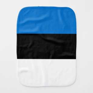 Estonia flag baby burp cloth