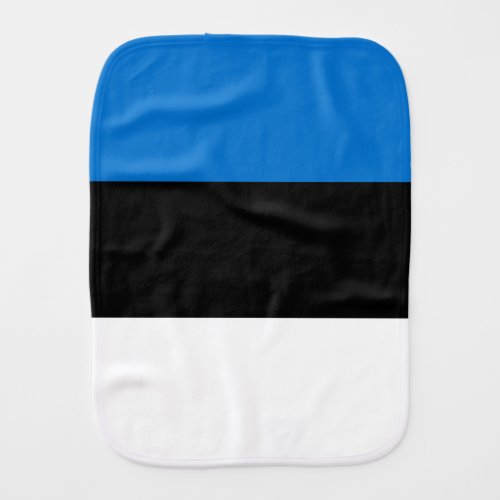 Estonia flag baby burp cloth