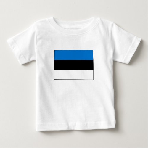 Estonia Flag Baby T_Shirt