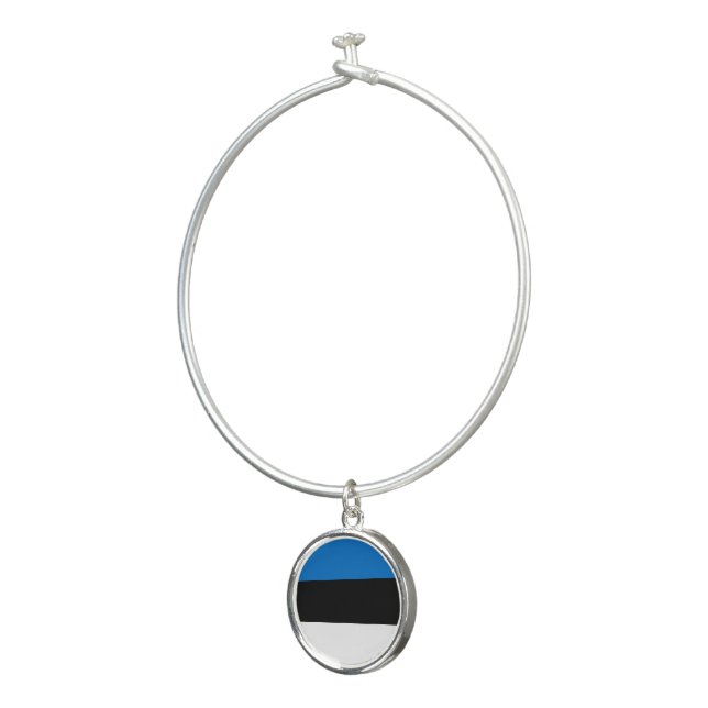 Estonia flag bangle bracelet (3/4)