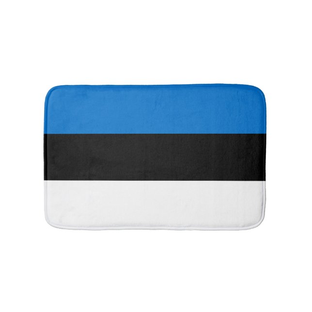 Estonia flag bath mat (Front)