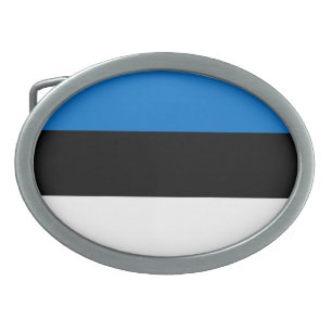 Estonia flag belt buckle
