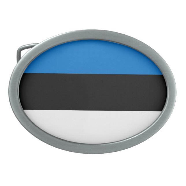 Estonia flag belt buckle (Front)