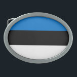 Estonia Flag Belt Buckle<br><div class="desc">Patriotic flag of Estonia.</div>
