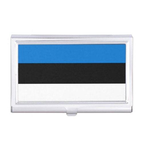 Estonia flag business card case