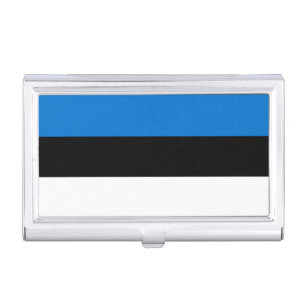 Estonia Flag Business Card Case