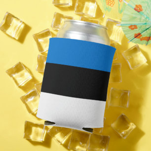 Estonia flag can cooler