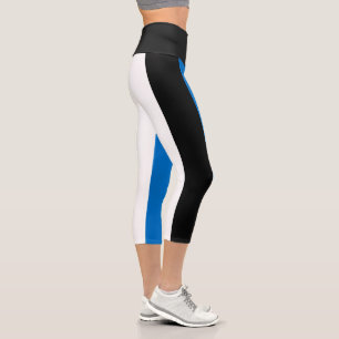 Estonia Flag Capri Leggings