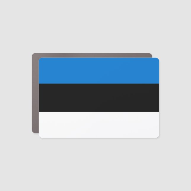 Estonia Flag Car Magnet (Front)