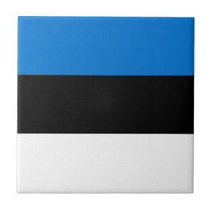 Estonia Flag Ceramic Tile