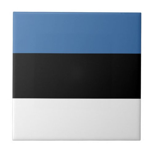 Estonia Flag Ceramic Tile