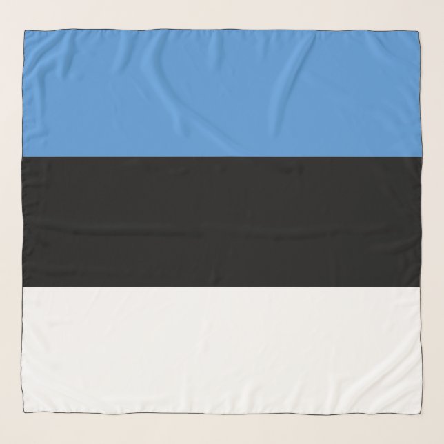 Estonia flag Chiffon Scarf (Front)
