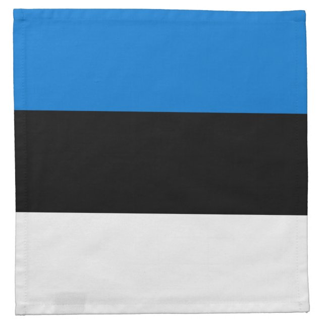 Estonia Flag Cloth Napkin (Front)