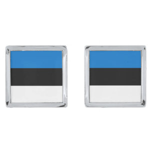 Estonia flag cufflinks