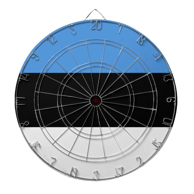Estonia Flag Dart Board (Front)