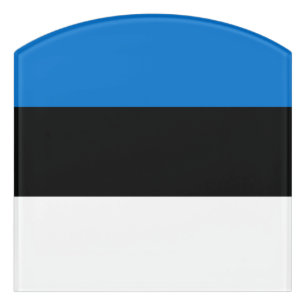 Estonia flag door sign
