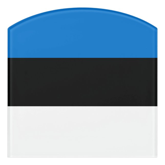 Estonia flag door sign (Contour Front)