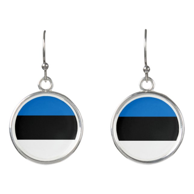 Estonia flag earrings (Front)
