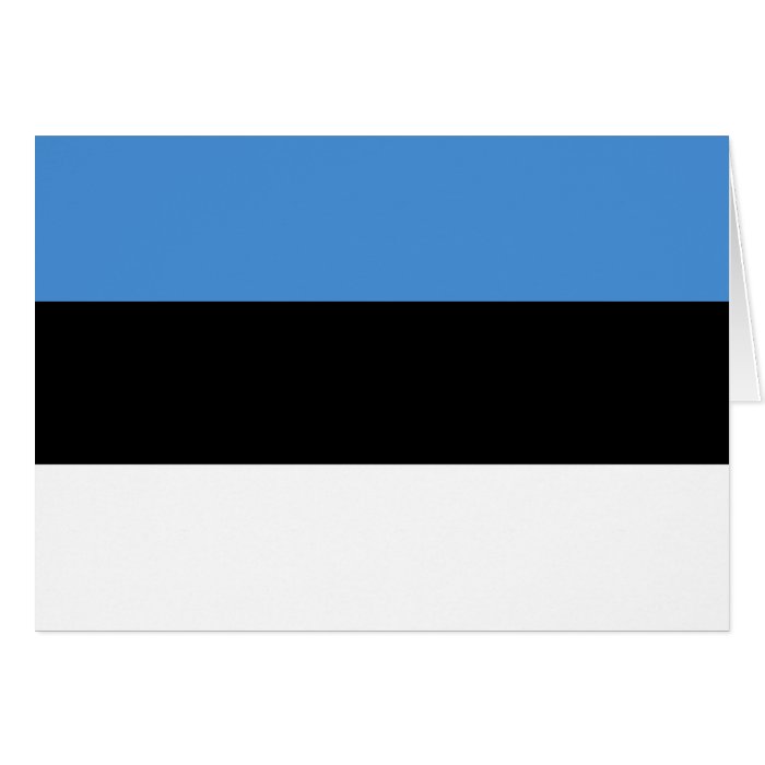 Estonia Flag EE Greeting Cards