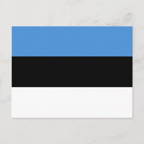 Estonia Flag EE Postcard
