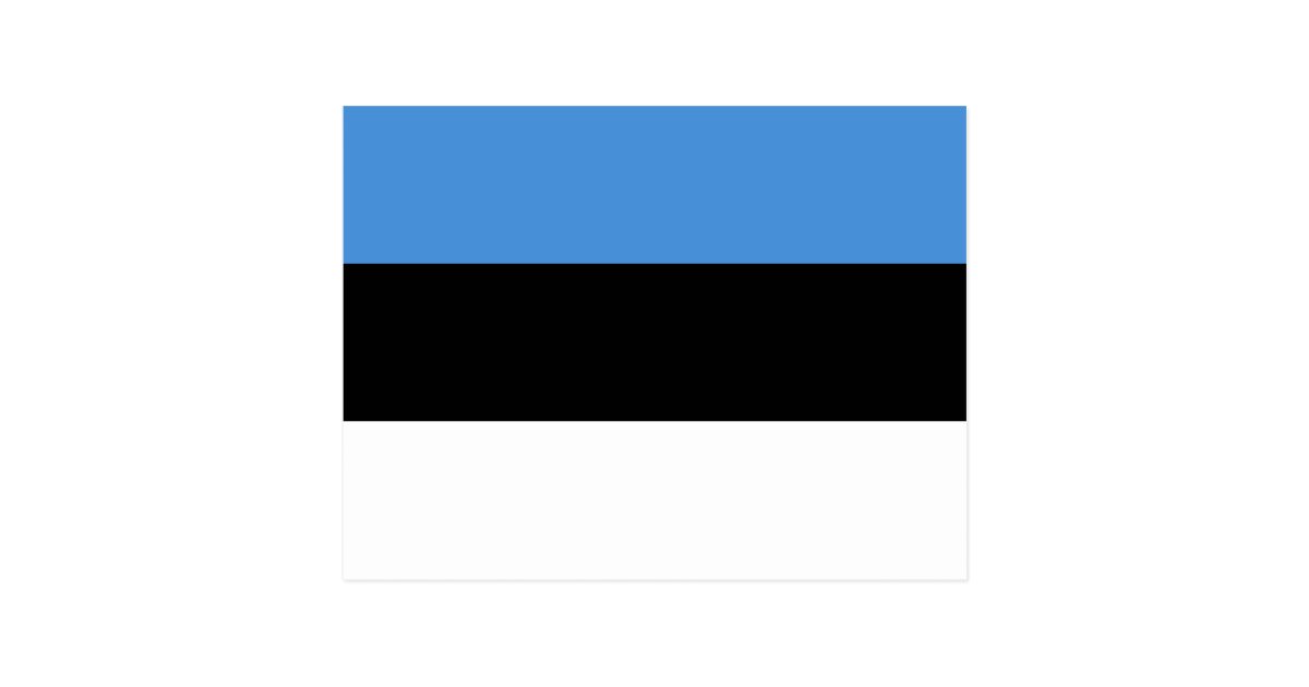 Estonia Flag EE Postcard | Zazzle.com