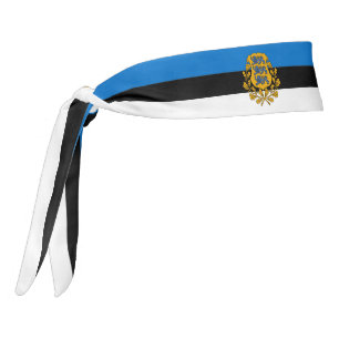 Estonia Flag Elegant Patriotic Tie Headband