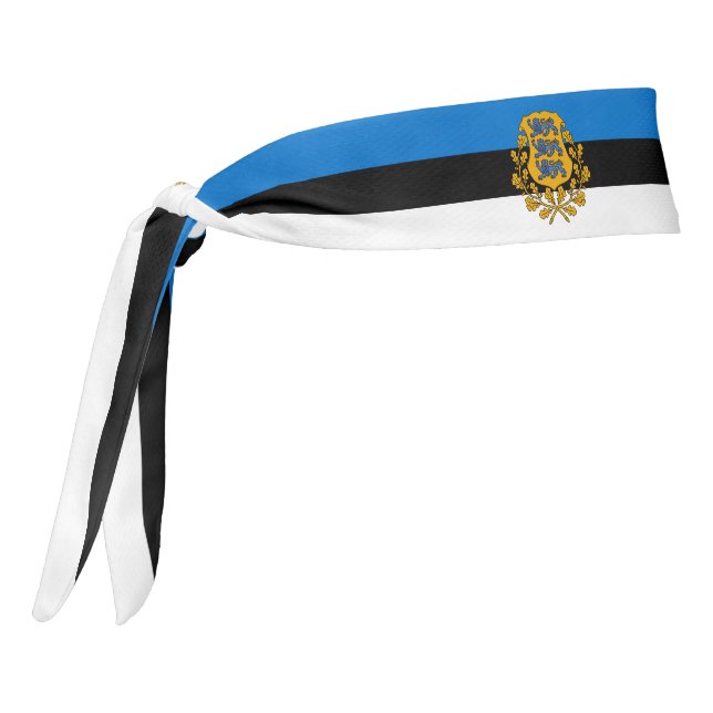 Estonia Flag Elegant Patriotic Tie Headband (Rotate 270)