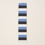 Estonia Flag Emblem Scarf<br><div class="desc">Estonia Patriotic Home Gift Design. Estonian Country Sign Souvenir. National Politics Mark Present. Homeland Symbol Presentation.</div>