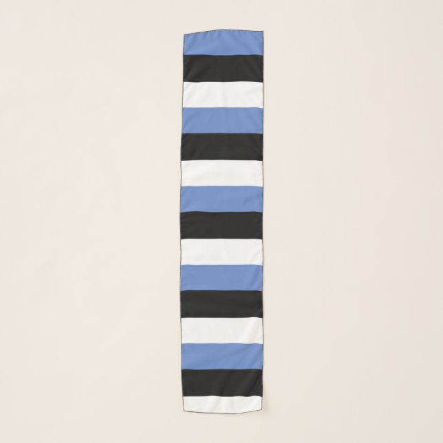 Estonia Flag Emblem Scarf (Front)