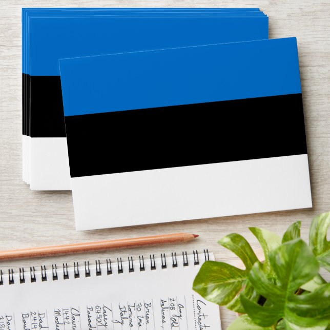 Estonia flag envelope (Stacked)