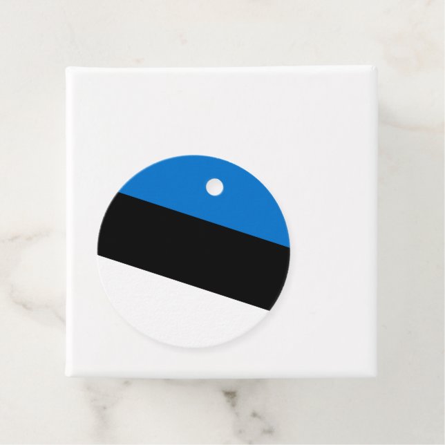 Estonia flag favor tags (In Situ)