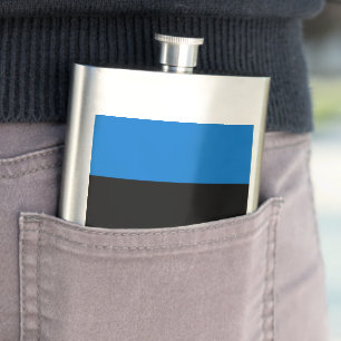 Estonia flag flask