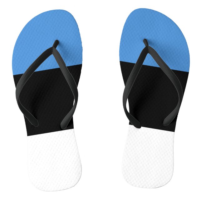 Estonia Flag Flip Flops (Footbed)