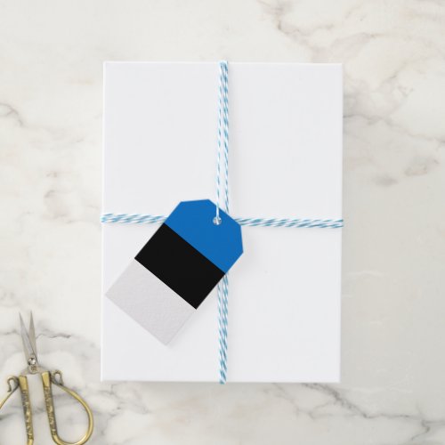 Estonia flag gift tags