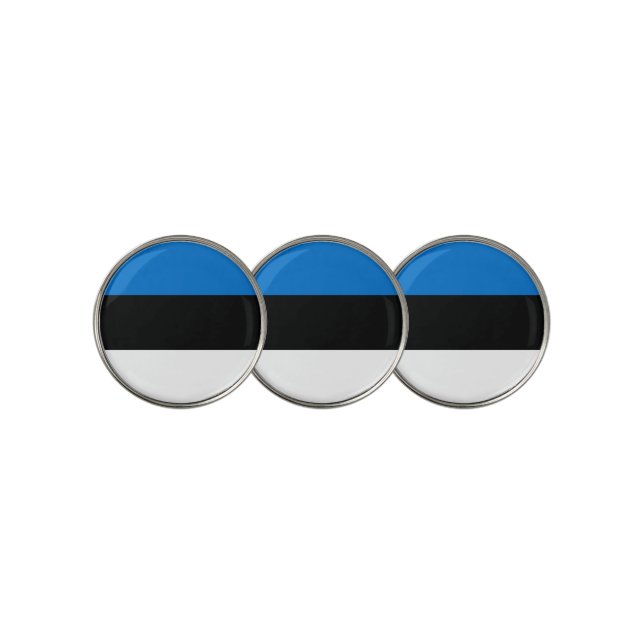 Estonia flag golf ball marker (3 Up)