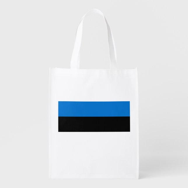Estonia Flag Grocery Bag (Front)
