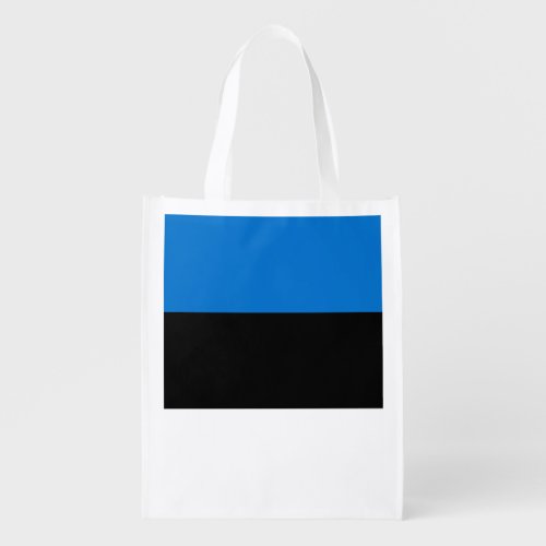 Estonia flag grocery bag