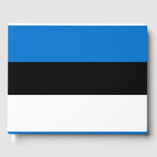 Estonia flag guest book