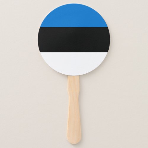 Estonia Flag Hand Fan