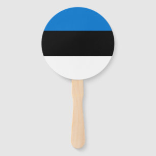 Estonia Flag Hand Fan