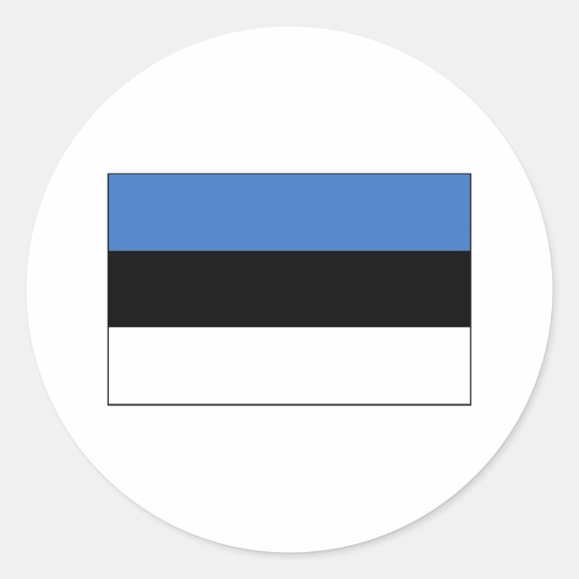 Estonia FLAG International Classic Round Sticker (Front)