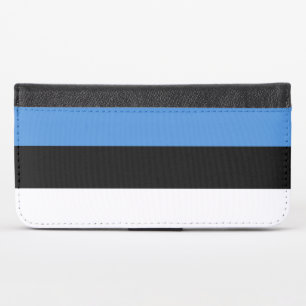 Estonia Flag iPhone X Wallet Case